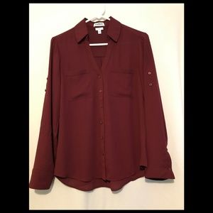 Dark red Portofino Shirt from Express